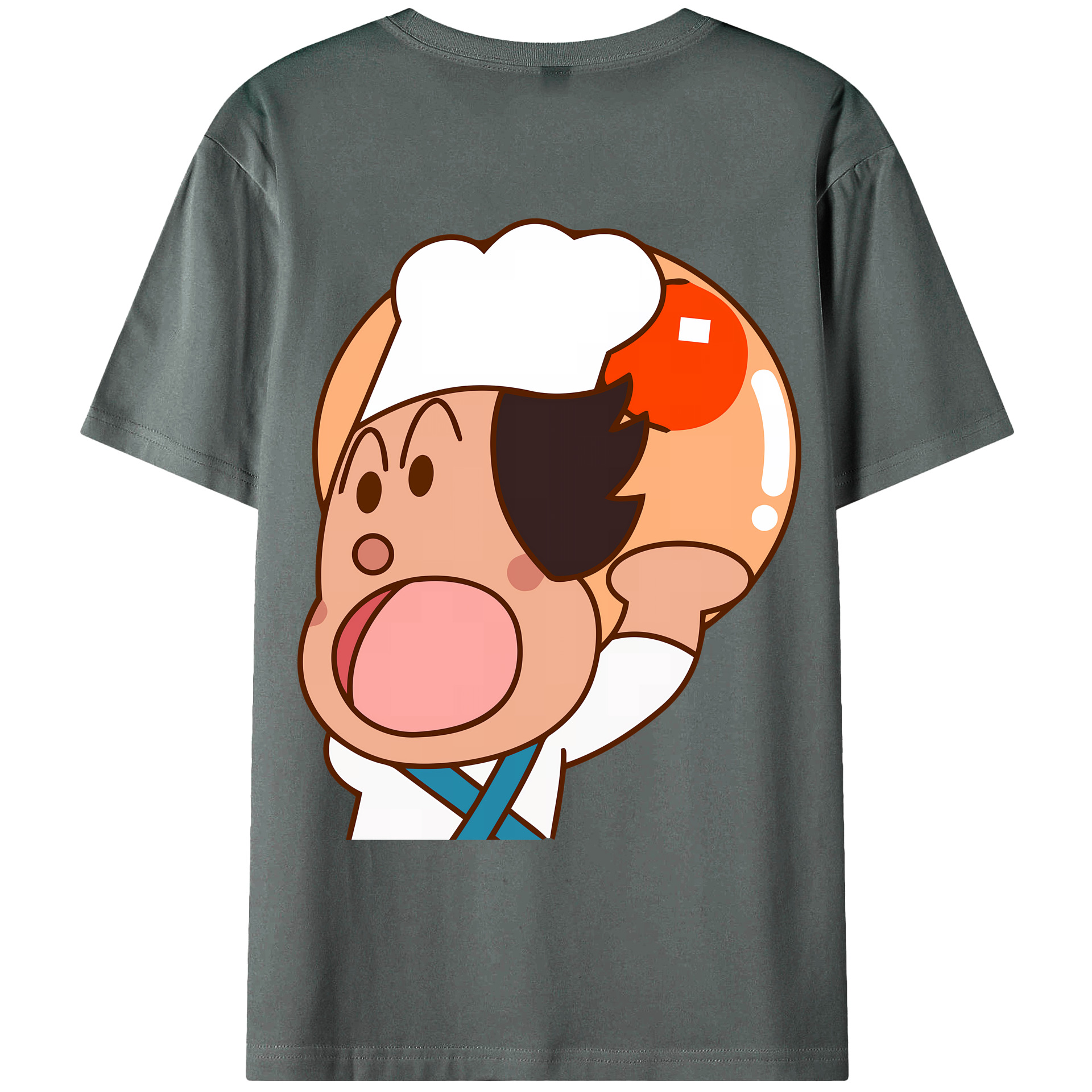 （画像用） アンパンマン Anpanman 綿100％ メンズ半袖Tシャツ（バックプリント） 通気性
